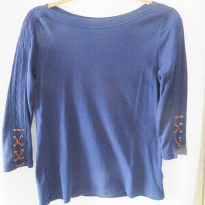 Ralph Lauren CHAPS 3/4 Sleeved Top